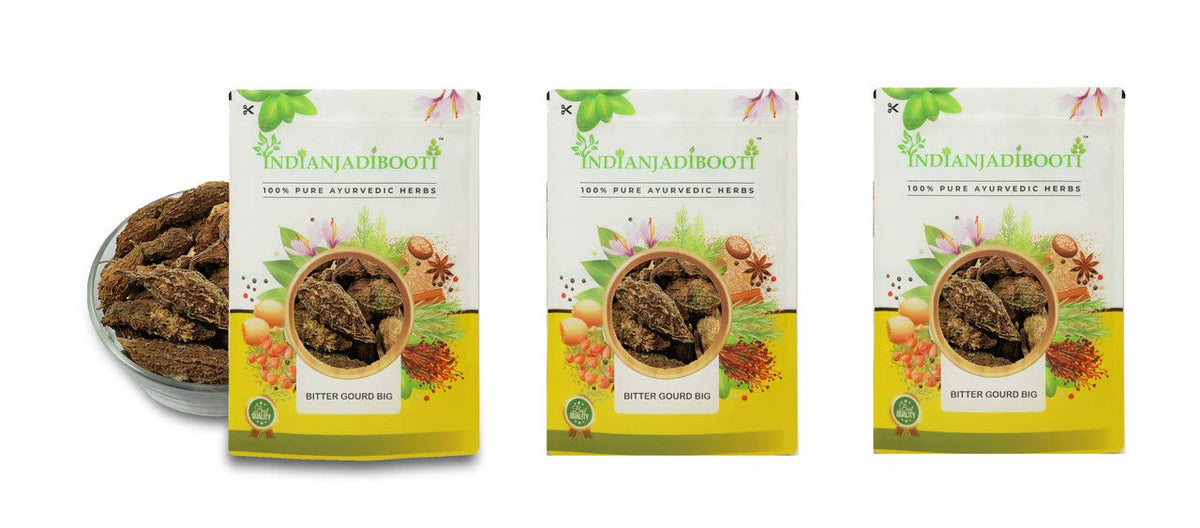 IndianJadiBooti Bitter Gourd Big, 3 Packs of 900 Grams