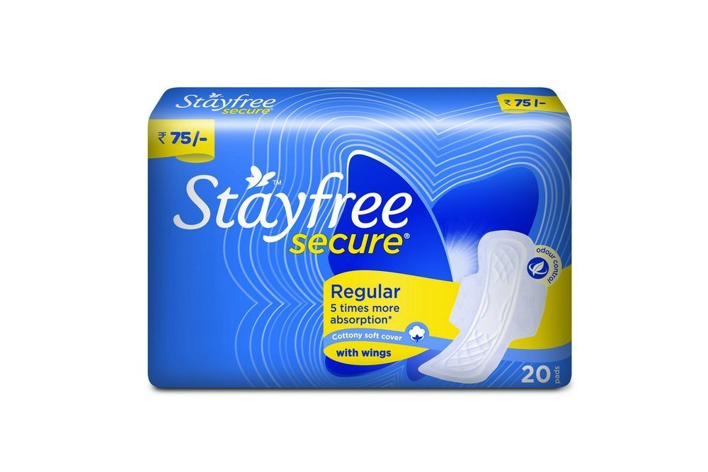 Stayfree Secure Cottony Wings (20 Count) - Pack of 2