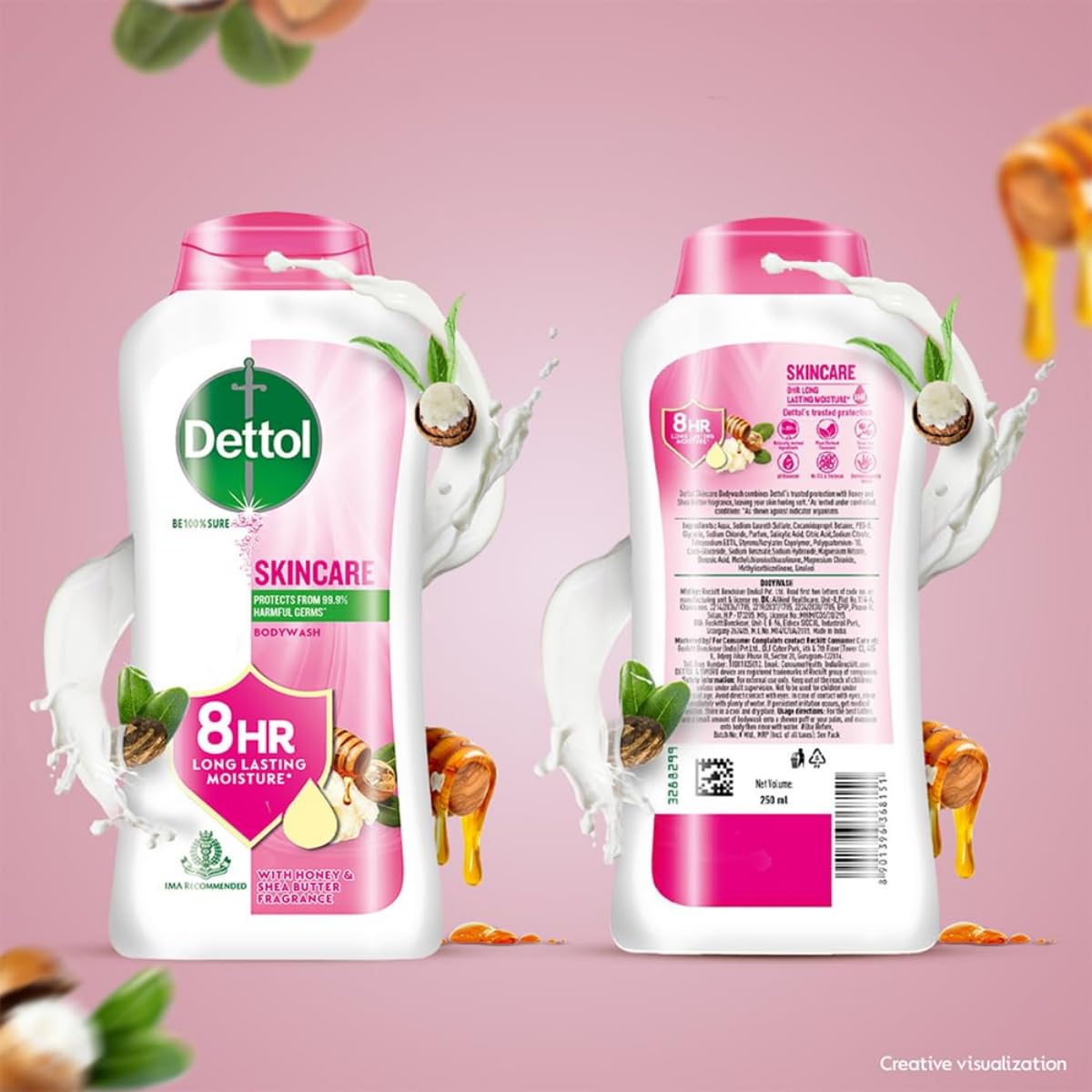 Dettol Body Wash and Shower Gel for Women and Men, (Icy Cool, Lime Fresh, Skincare) | 250ml Pack of 3