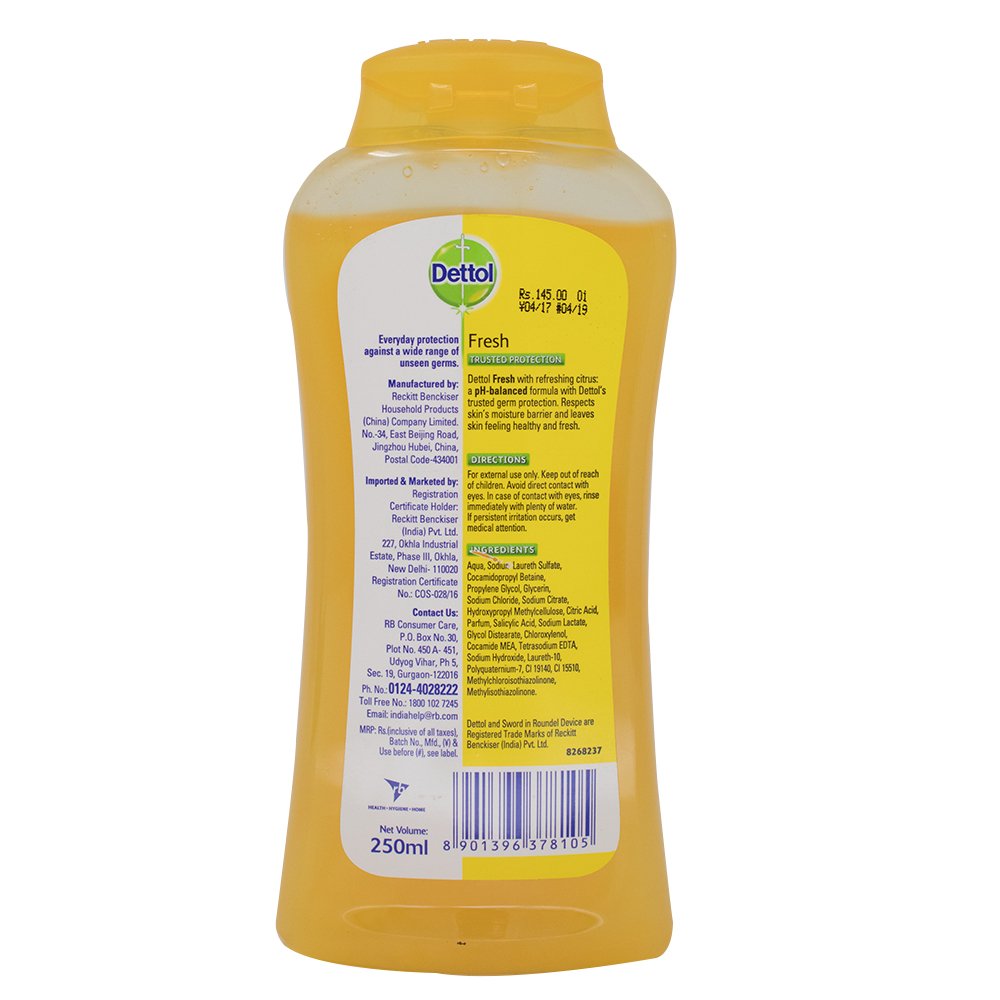 Dettol Fresh Body Wash, 250ml