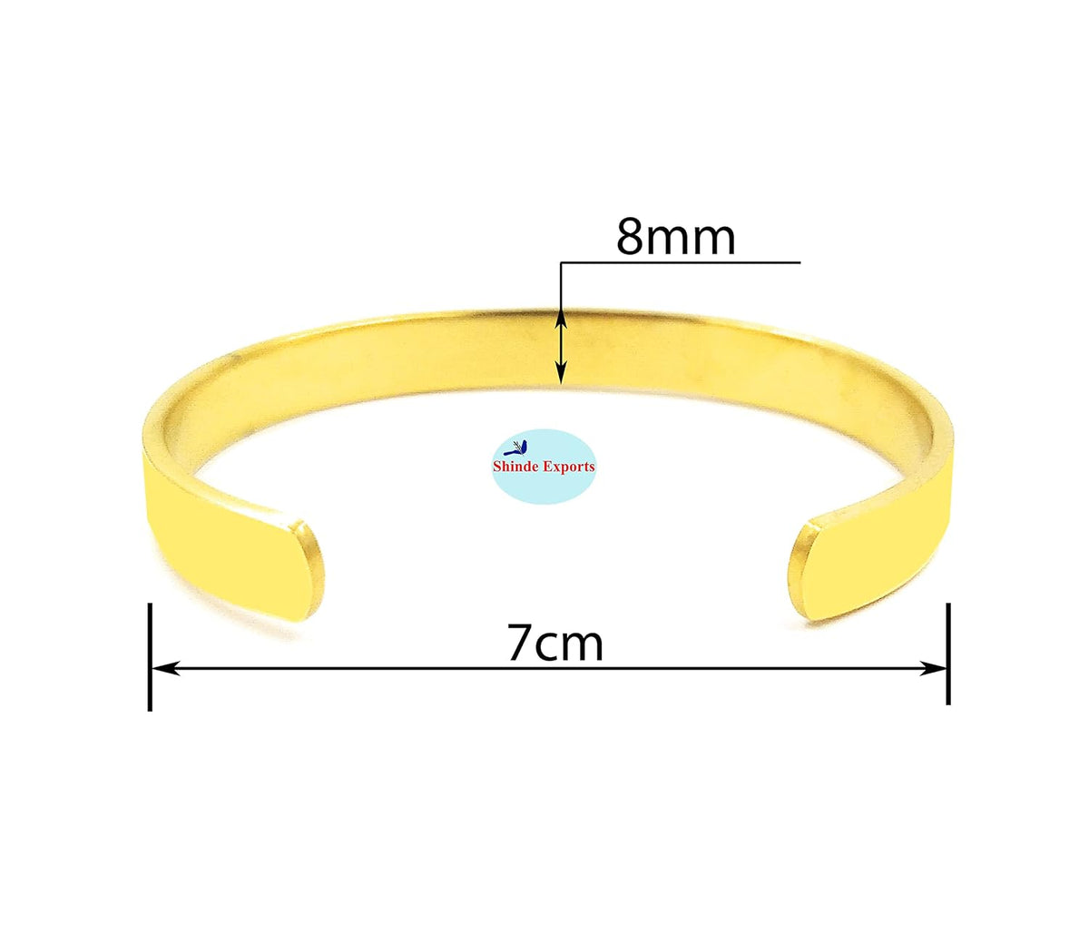 SHINDE EXPORTS brass sai baba bracelet for men and women gold plated kada