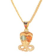 RUDRADIVINE Kaal sharp yog niwaran kavach pendant with 100% Original gemstones/Original Cats Eye and Hessonite stones/to overcome bad influences of Rahu Ketu/Genuine product/Snake Design