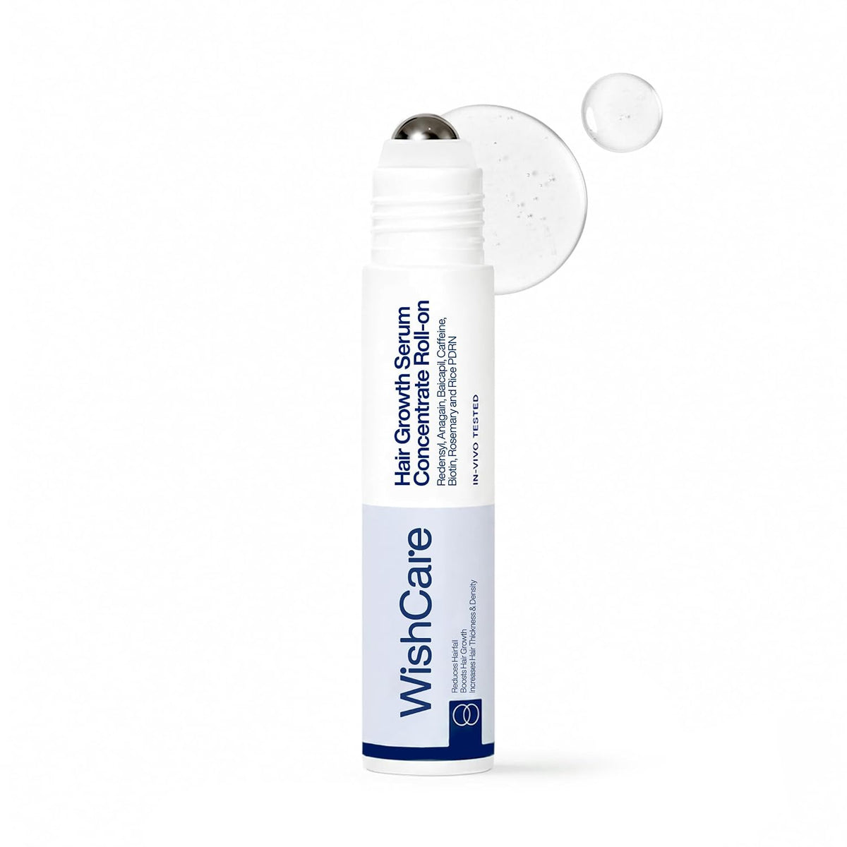 WishCare Hair Growth Serum Roll On For Scalp | 94% Saw New Hair Growth | Redensyl & Rosemary Oil | 100% Saw Hairfall Reduction | In-Vivo Tested | For Men & Women | 10ml
