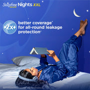 Stayfree Secure Nights XXL Sanitary Pads for Women | 98 Pads Combo Pack| Cottony Soft Cover | Upto 100% leakage protection | Buy XXL at XL price | Absorbs 2x Faster with Wider Back (SFSN40x2+20)