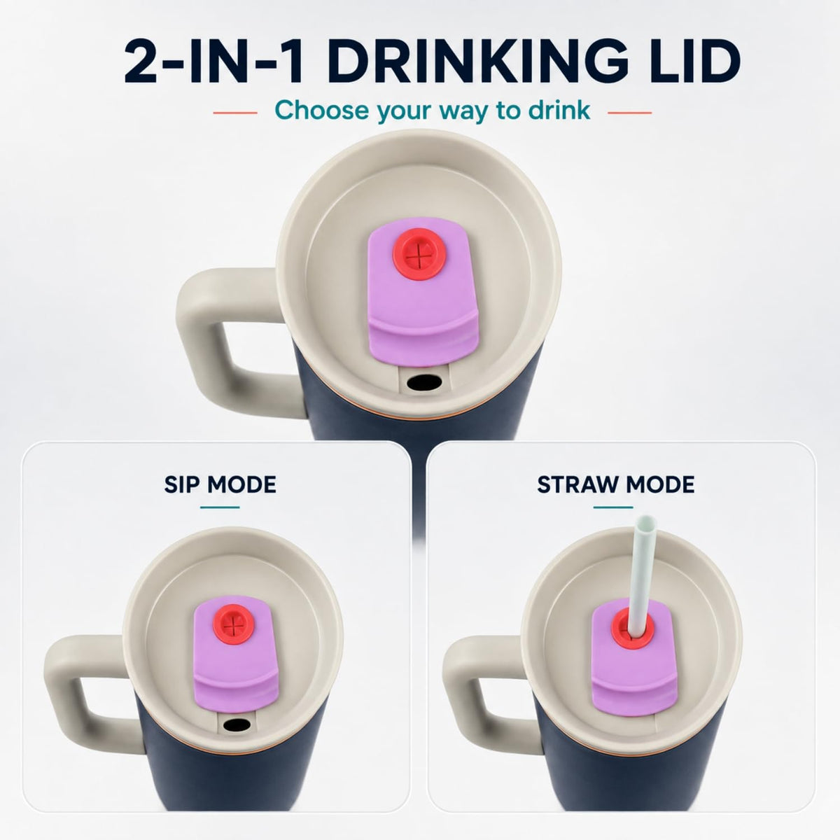 Toy Imagine 1200ml Insulated Tumbler with Handle & Straw, Stainless Steel