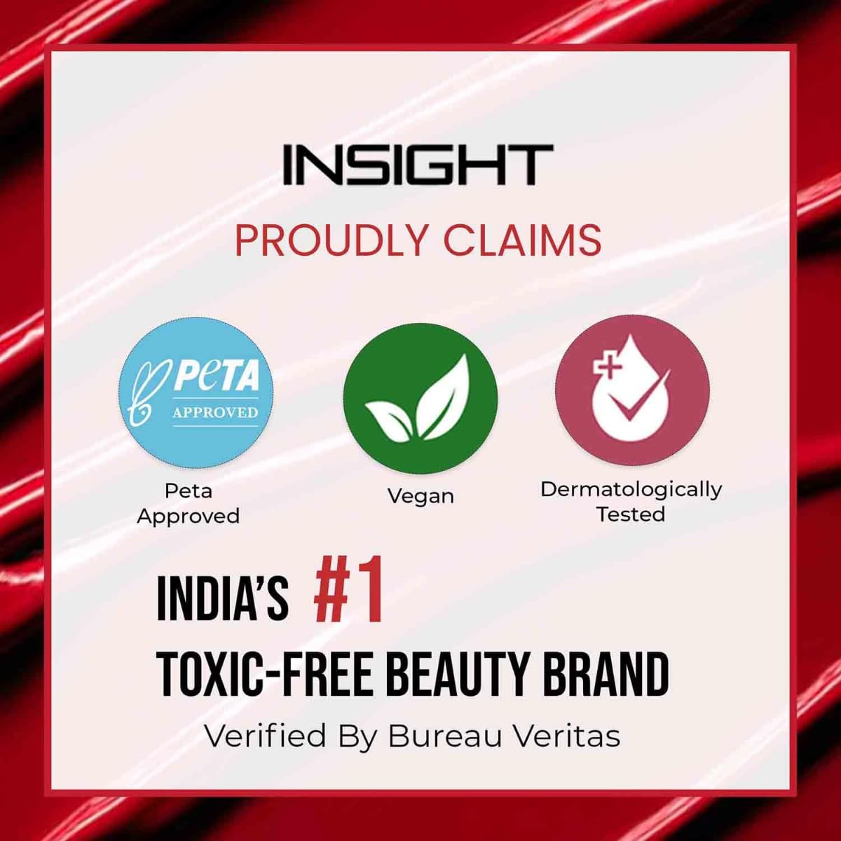 INSIGHT Non Transfer Liquid Lipstick- Royal | Waterproof| Matte Finish| Transfer & Smudge Proof| Lightweight| 12 Hr Wear| Highly Pigmented 4 ml