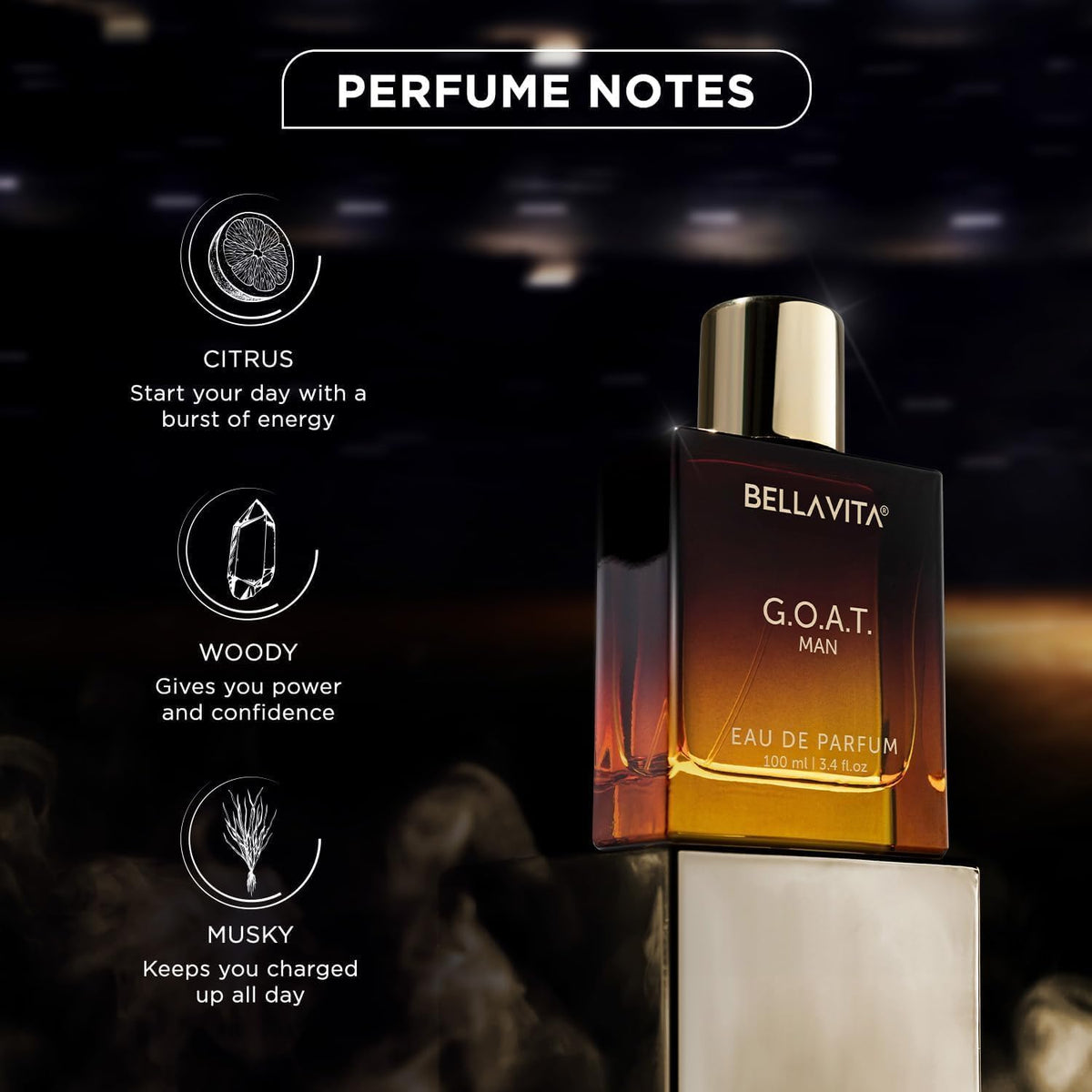 Bella Vita Luxury The Sigma Male | CEO & GOAT Men | Long Lasting Perfume for Man | 2 x 100ml | Woody, Citrus Premium Fragrance | Ideal for Every Moment