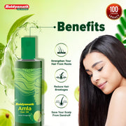 Baidyanath Amla Hair Oil - 200ml | Nourishes Scalp |Controls Hair Fall, Strengthens Hair & Promotes Hair Growth