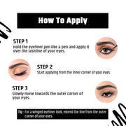 INSIGHT Liner Express Eye Pen - Black|Matte Finish|Quick Drying|Waterproof - 1.5g