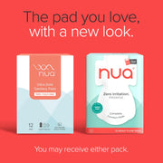 Nua Complete Comfort Sanitary Pads - Designed for Sensitive Skin | Pack of 12 pads for Heavy flow, with Disposal covers | Zero Irritation | Comfortable All-Day Protection | Ultra-Thin | Super Absorbent | No rashes | 50% Wider Back | 100% Toxic-Free, Dermatologically Tested