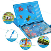 Toy Imagine Magic Water Drawing Book for Kids, Pack of 12