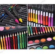 Toy Imagine 168 Pieces Art Set for Kids Drawing Painting Kit | Colour Set with Crayons Markers Oil Pastels Water Colours & Case | Stationery Kit for Kids 6–12 | Art Craft Supplies Gift for Boys & Girls(Assorted)