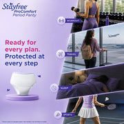 Stayfree ProComfort Period Panty for Women | Disposable Period Pants Pack of 10, M - L | Air Soft Cover | 360° Leakage Protection for Heavy Flow | Snug Fit | Odour Control