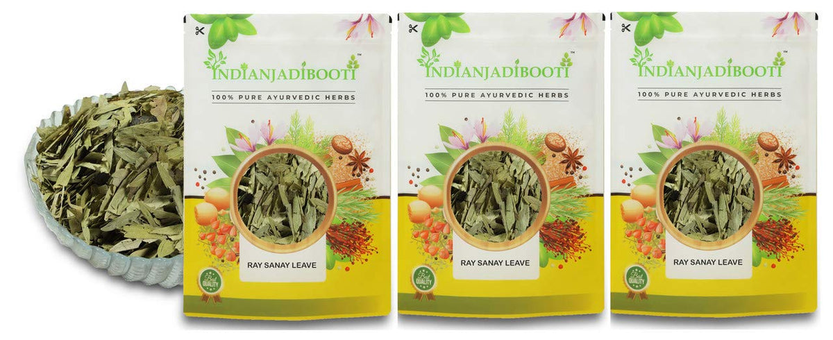 IndianJadiBooti Rasna Rai Sanai Leaves, 3 Packs of 900 Grams