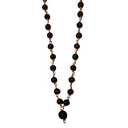 Aalayam Selveer Karungali Malai Copper Original 6mm, Natural Black Ebony Wood, 6mm Bead Size, 54 Beads, Black Color, 1 No