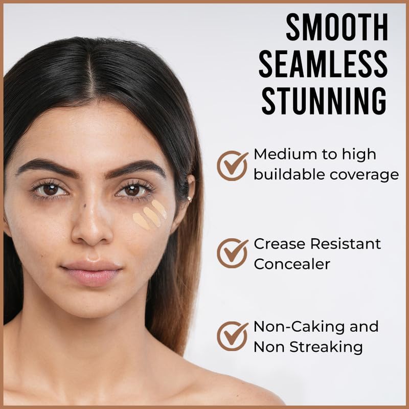 INSIGHT No Smudge Concealer |High Coverage | Lightweight Formula | Crease-Free Finish | Long-Lasting |Blemishes & Redness |Flawless Look |Purple Corrector-5g