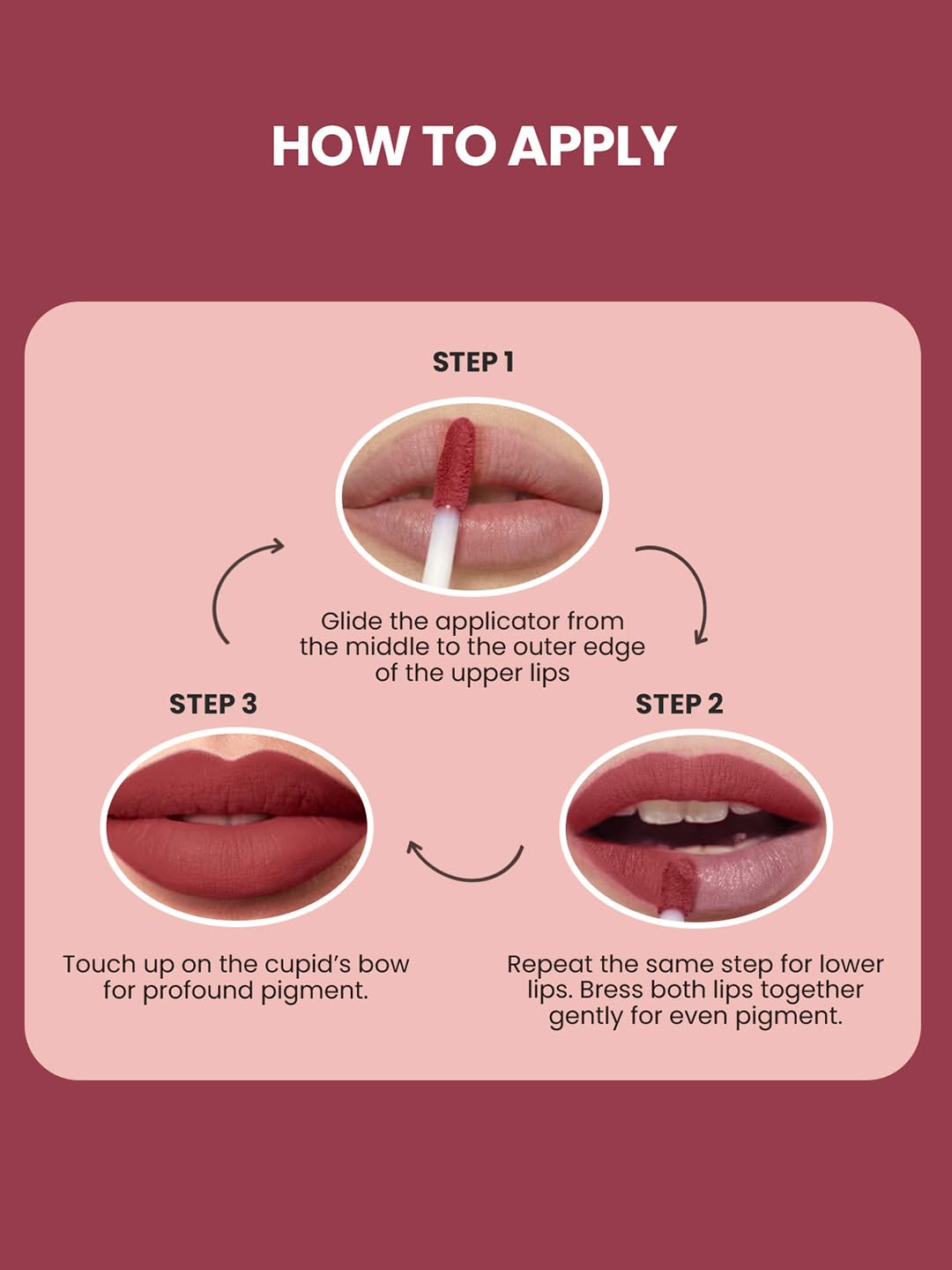 INSIGHT Non Transfer Liquid Lipstick Kit - Reds (Pack of 6) | Waterproof | Matte Finish | Transfer & Smudge Proof | Lightweight | 12 Hr Wear| Highly Pigmented 12 g