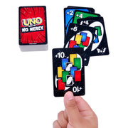 Mattel Games UNO Show ‘em No Mercy Card Game for Kids, Adults & Family Parties and Travel with Extra Cards, Special Rules and Tougher Penalties.