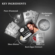 Dabur Fem Hyaluronic Lumi-Bright Facial Kit with Pure Diamond & Hyaluronic Acid – 35ml | Instantly Brightens & Hydrates | Reduces Dullness & Dark Spots | Gives Luminous, Smooth & Youthful Skin