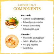 KEYA SETH AROMATHERAPY Kasturi Haldi Powder Face Pack with Curcumin & Vitamin C for Purifying Skin, Anti-Aging, Acne Care & Glowing Skin 75gm