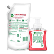 Dettol Strawberry Foaming Handwash Pump + Refill combo (250ml+700ml)