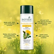 Biotique Dandelion Youth Anti-Ageing Serum| Ayurvedic and Organically Pure| Anti-Ageing Serum for Men & Women| Reduces Fine Lines & Wrinkles |100% Botanical Extracts| All Skin Types | 190ml
