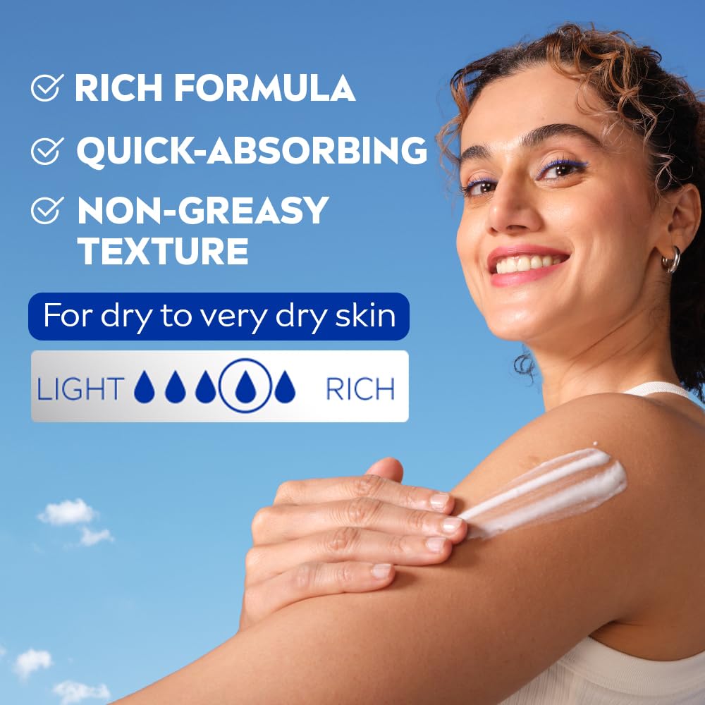 NIVEA Cocoa Nourish Body Lotion for Men & Women with Cocoa Butter, Hyaluronic Acid & Vitamin E Moisturizer for Dry Skin, Deep Nourish Serum Body Cream 72H Moisturiser, Non Greasy Face Cream 600ml