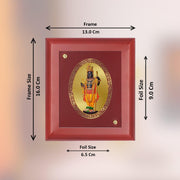 DIVINITI Intima Pure 24K Gold Plated Ram Lalla Religious Frame – Luxury Home, Office & Mandir Décor | Premium Gold Foil Artwork in MDF Frame | Table Top Display (16 X 13.5 CM)
