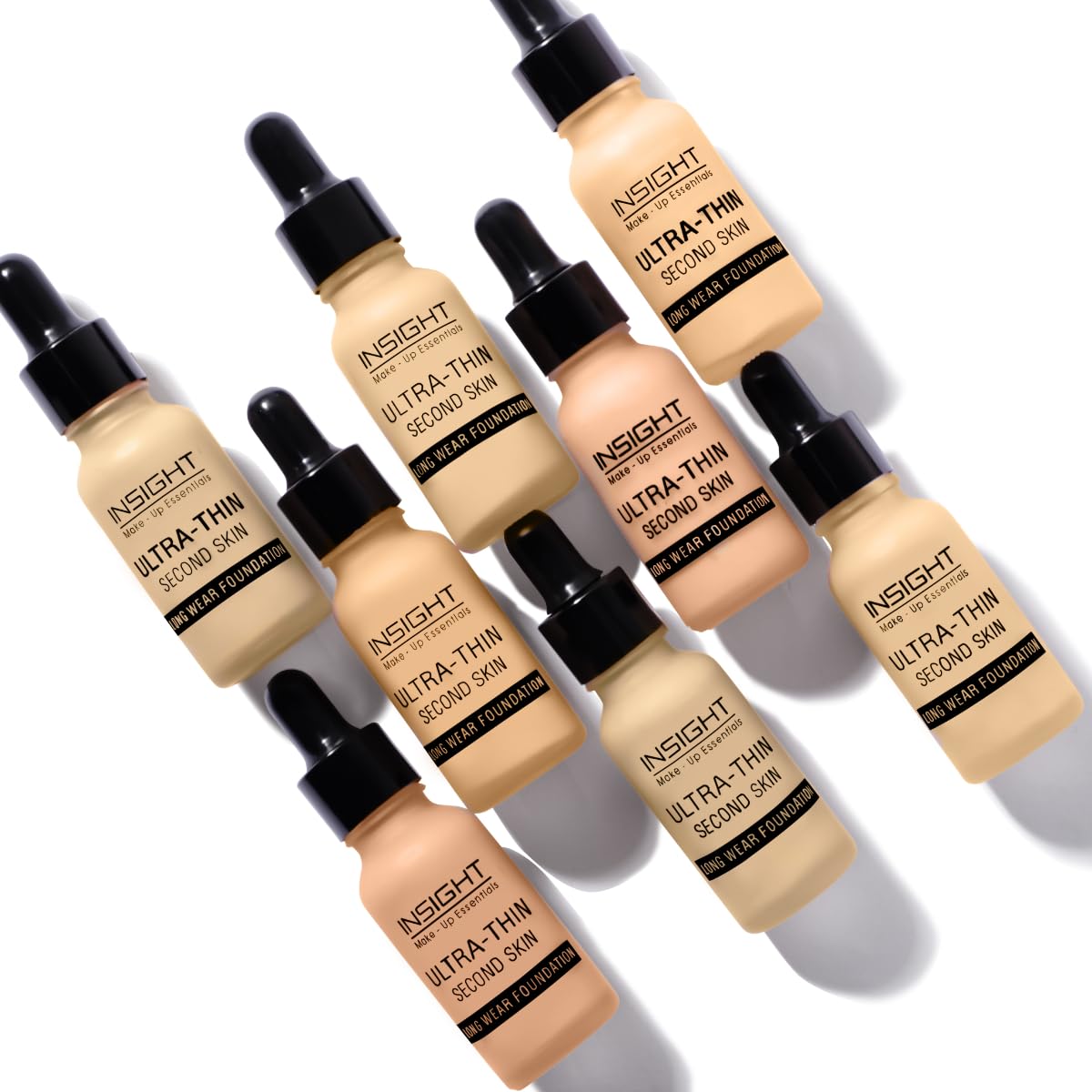 INSIGHT Ultra-Thin Second Skin Foundation 20ml | Long Wear Liquid Matte, Waterproof, Full Coverage, Oil-Free, SPF 15, Lightweight Base – Sun Beige