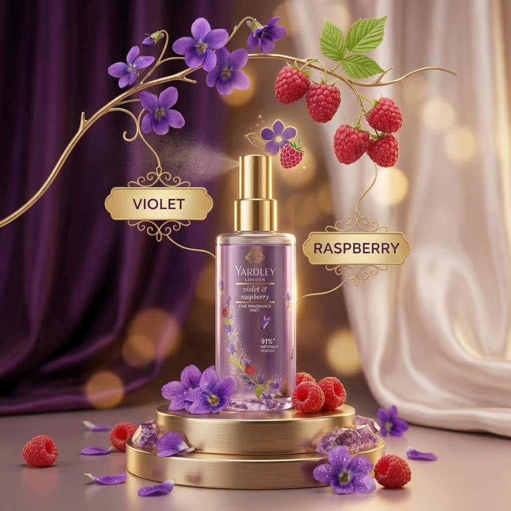 Yardley London Fine Fragrance Gift Set for Women | Floral Perfume Mist Combo Pack of 3 (35 ml Each) | Long Lasting Body Spray | Ideal Gift for Women & Girls