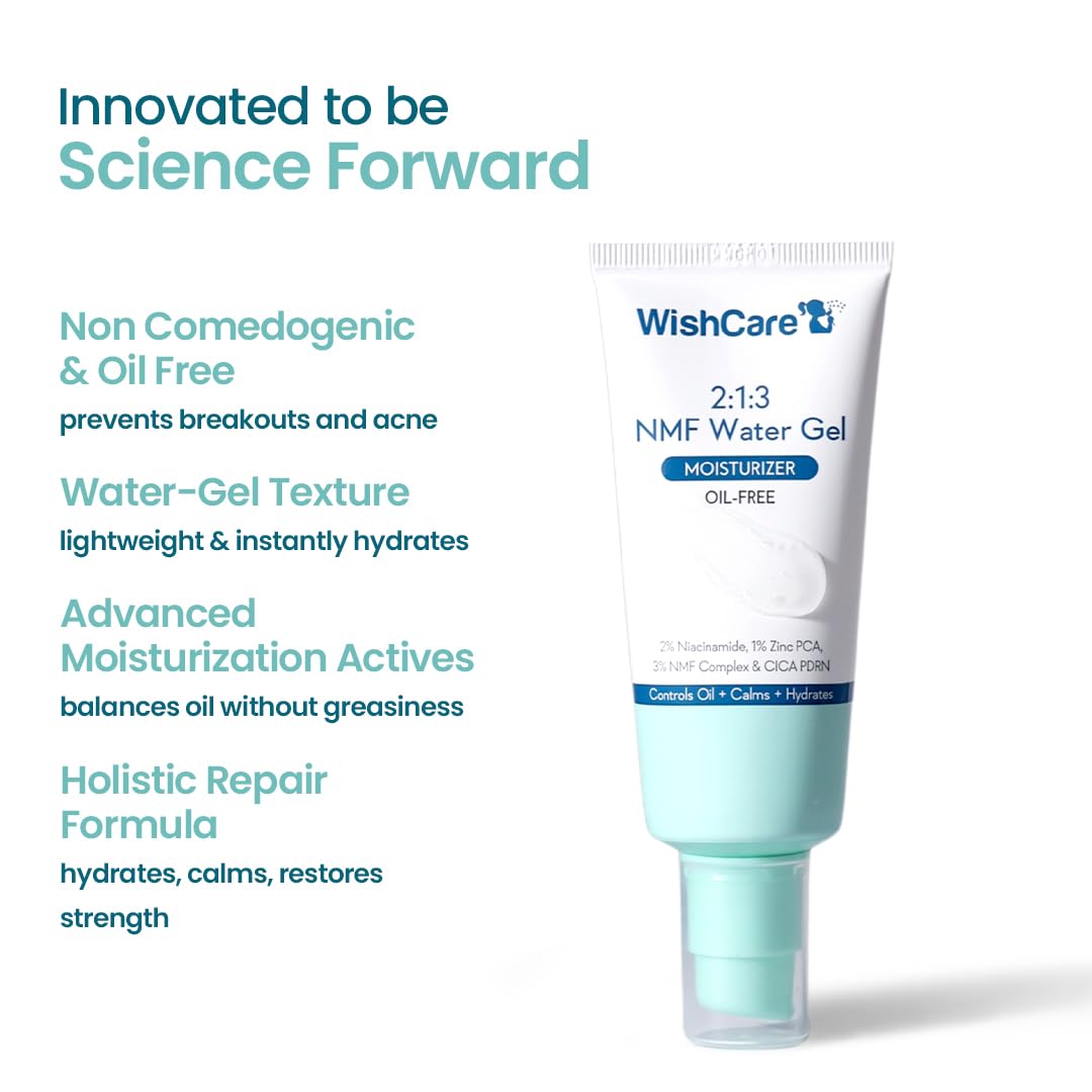 WishCare 2:1:3 NMF Water Gel Moisturizer for Face Oily Skin, Dry Skin, 50ml