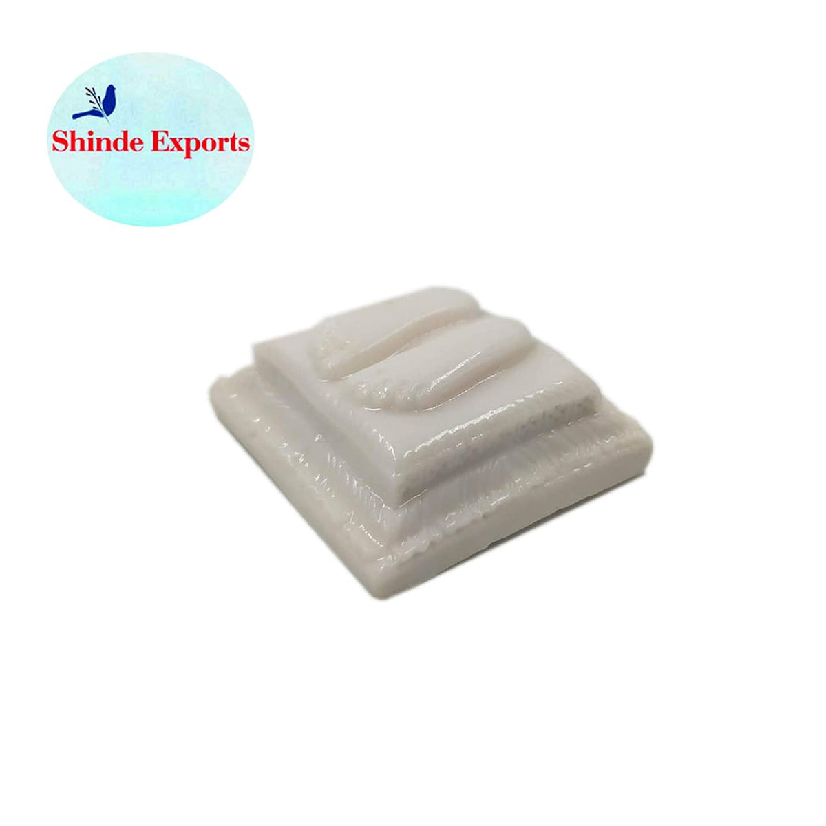 SHINDE EXPORTS Marble charan paduka for god puja (5x5cm White)