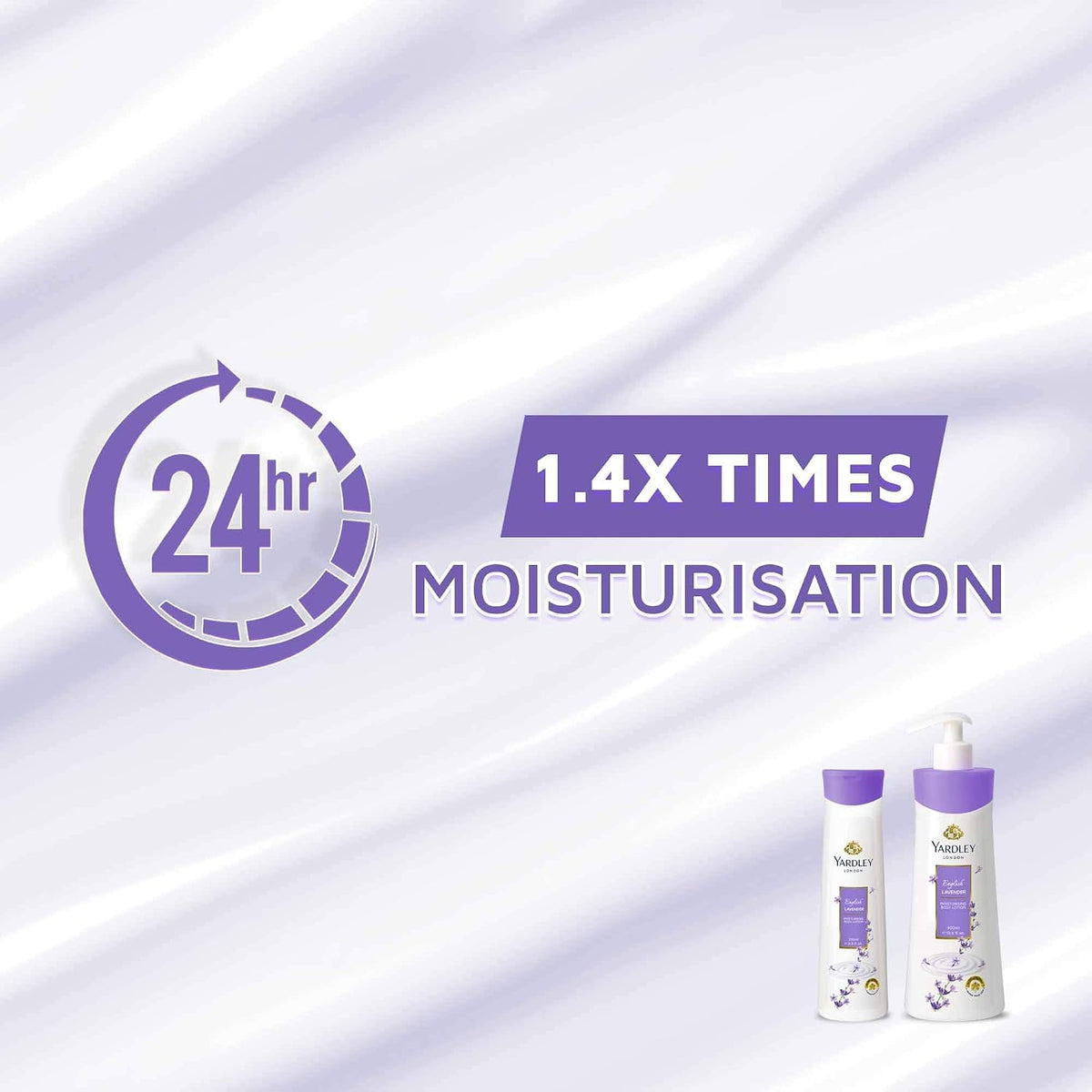 YARDLEY London ENGLISH LAVENDER MOISTURISE AND REVITALISE Mpisturising Body Lotion 400 ml