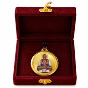 DIVINITI 24K Gold Plated Double-Sided Religious Pendant with Premium Gift Box, Spiritual Locket for Men & Women, Devotional Jewellery for Gifting & Everyday Wear | Mahavir & Namokar Mantra - CLR Pendant