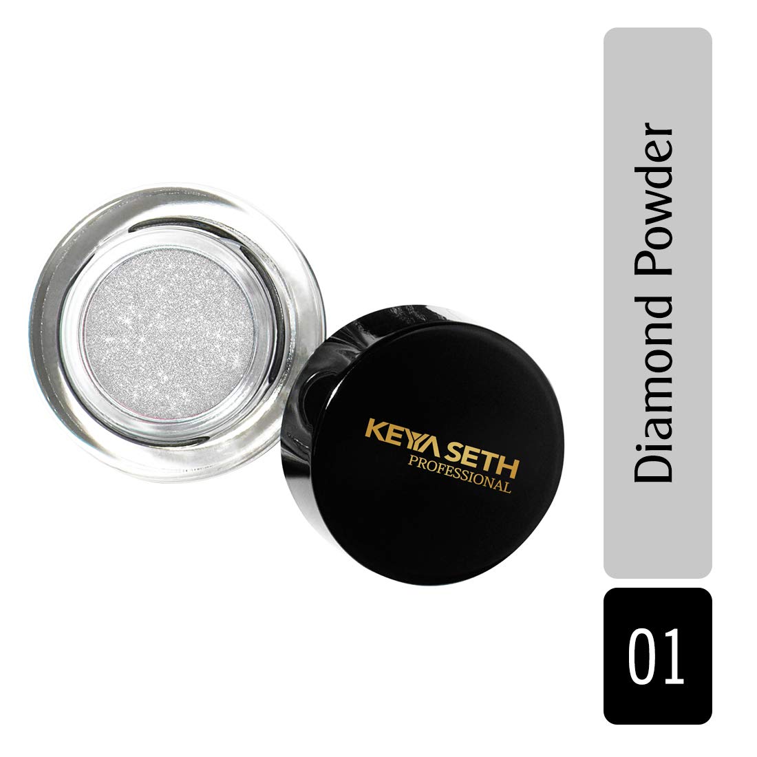 Keya Seth Professional Diamond Powder Sivler Glitter for Face,Eyes,Lips,Nails & Body, Micro fine Shimmer Pearl Powder