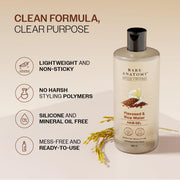 Bare Anatomy Nature x Science Flaxseed & Rice Water Hair Gel | Smoothes Hair & Controls Frizz | Lightweight, Non-Sticky & Non-Crunchy Formula | Enhances Natural Hair Texture & Shine | 300ml