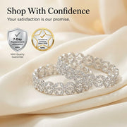NMII Alloy Metal Gold Plated Bangles Set For Girls and Women Studded American Diamond Stone | Kangan Set | Metal ke Kade | Women Bangles | Girls Designer Bracelet Bangles | Fashionable Jewelry