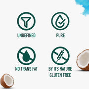 Dabur Natural, Cold Pressed Virgin Coconut Oil | Unrefined, No Trans Fat, 60% MCT | 500ml