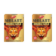 DABUR Shilajit Double Gold-10 Capsules|2X Stamina&Strength|100% Ayurvedic Capsules For More Strength,Power,Energy&Stamina|Helps In Countering Weakness|Premium Vitality Ayurvedic Supplement|For Men