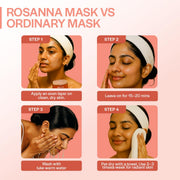 Suroskie Rosanna Rose Instant Glow Face Mask 50Ml | With Rose & Aloe Vera | For Cleans Pores & Dark Spot | Spa Glow At Home | Facial In A Jar | Korean Face Mask For Glowing Skin |Men & Women