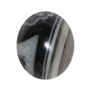 ASTRODIDI Black Sulemani Hakik Stone with Lab Report | Other Name of This Gemstone Aqeeq Agate Black Akik Kala Haqiq (6-8 Carat)