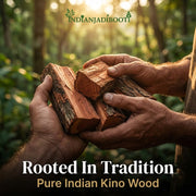 IndianJadiBooti Pure Vijaysar Powder (Indian Kino) | Raw Herbal Churna for Metabolic Wellness, Weight Management, Detox & DIY Skin Care, 400 Grams