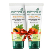 Biotique Papaya Face Wash, 100 ml (Pack of 2)