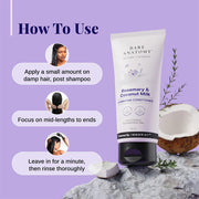 Bare Anatomy Nature X Science Rosemary & Coconut Milk Hydrating Conditioner|Natural Conditioner For Dry, Dull & Frizzy Hair|Sls & Paraben Free Conditioner For Women & Men|150 millilitre (Pack of 1)