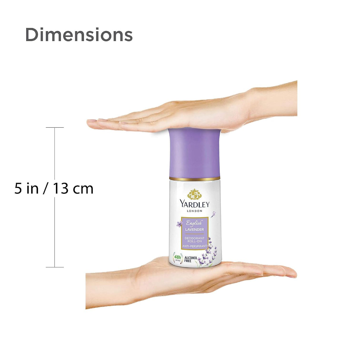 Yardley London English Lavender Anti Perspirant Deodorant Roll On for Women, 50ml