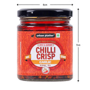 Urban Platter Chilli Garlic Crisp, 190g (Crunchy Chilli and Garlic in Sunflower Oil | Versatile Condiment | Spicy | Savoury)