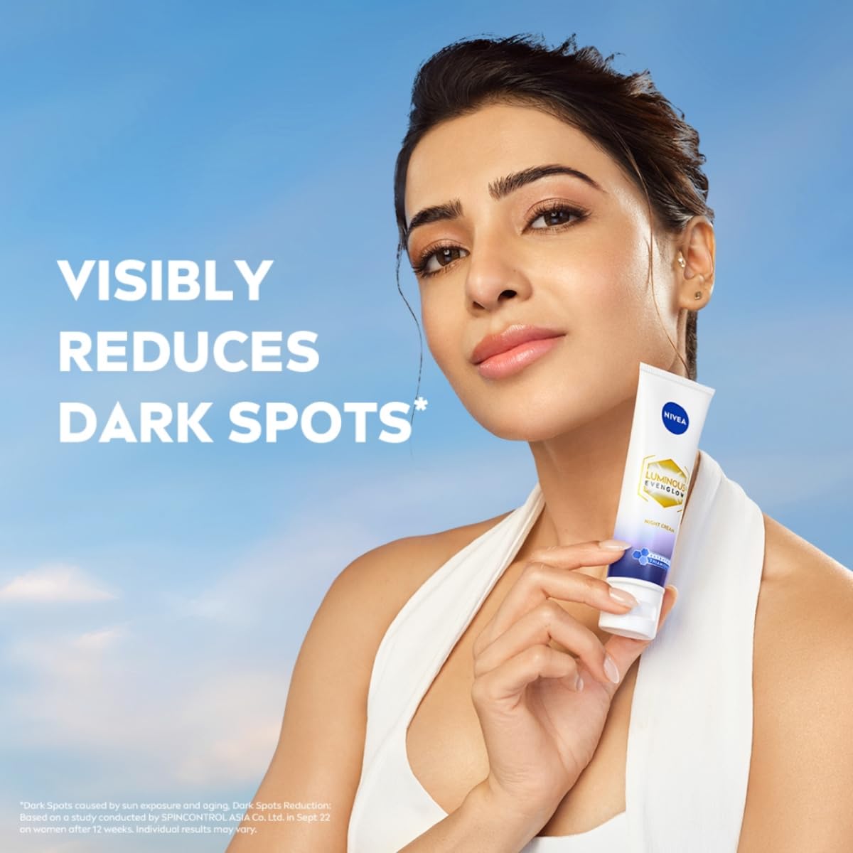 NIVEA Luminous Even Glow Night Cream & Moisturiser | Patented Thiamidol (60X More Effective Than Vitamin C) | Dark Spots & Pigmentation | Hyaluronic Acid Brightening Night Cream for Even Skin Tone & Deep Hydration | 40ml