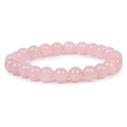Astrodidi Natural Certified Rose Quartz Stone Bracelet for Emotional Healing, Self-Love and Promoting Harmony in Relationships by Resonating with the Heart Chakra | Reiki Feng-Shui Crystal Gemstone Bracelet for Men and Women