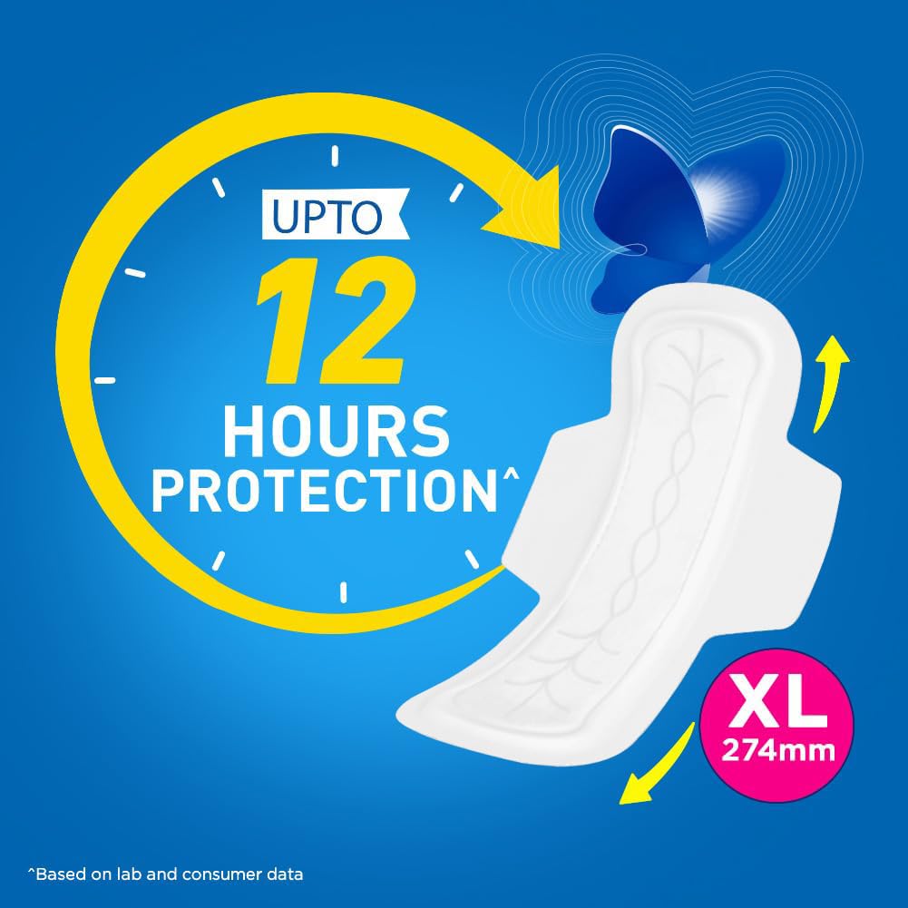 Stayfree Secure Day & Night Combo - Secure Cottony XL 40s (Pack of 2)+ Secure Nights XXL 40s