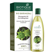 Biotique Bio Neem Margosa Anti Dandruff Shampoo and Conditioner, 650ml & Biotique Bio Bhringraj Therapeutic Hair Oil for Falling Hair Intensive Hair Regrowth Treatment, 200ml